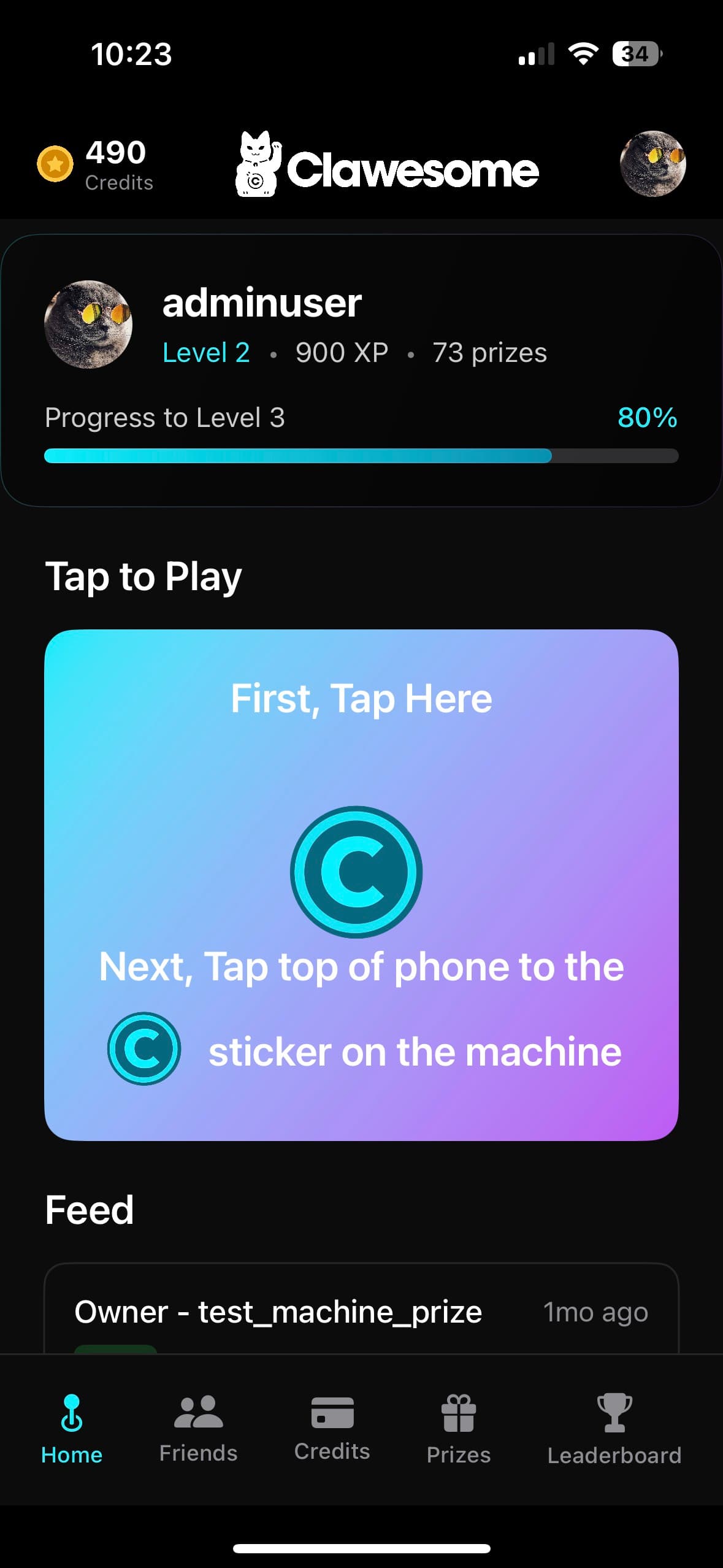 Clawesome App - Profile
