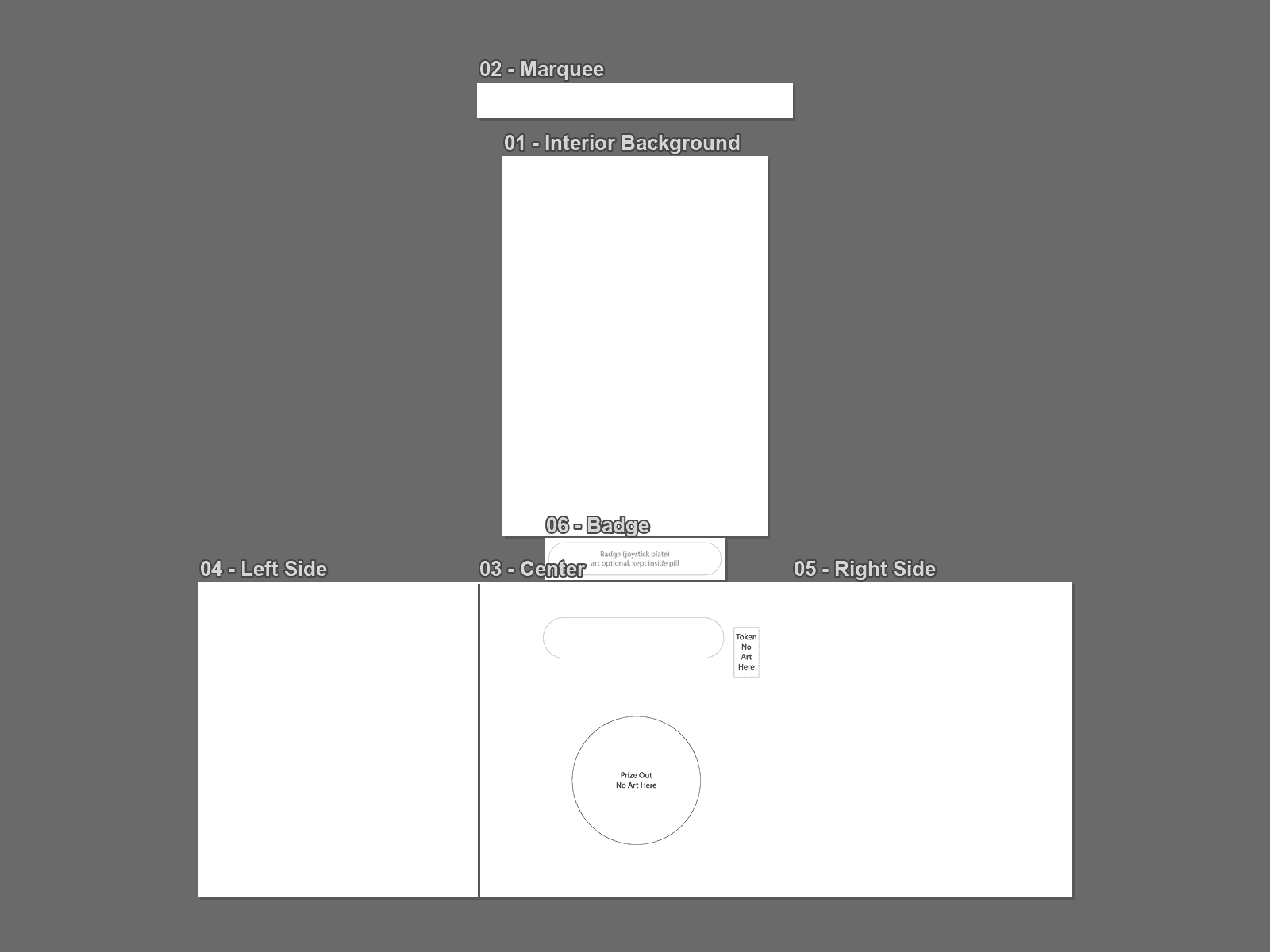 Blank Illustrator template with an artboard per branding zone