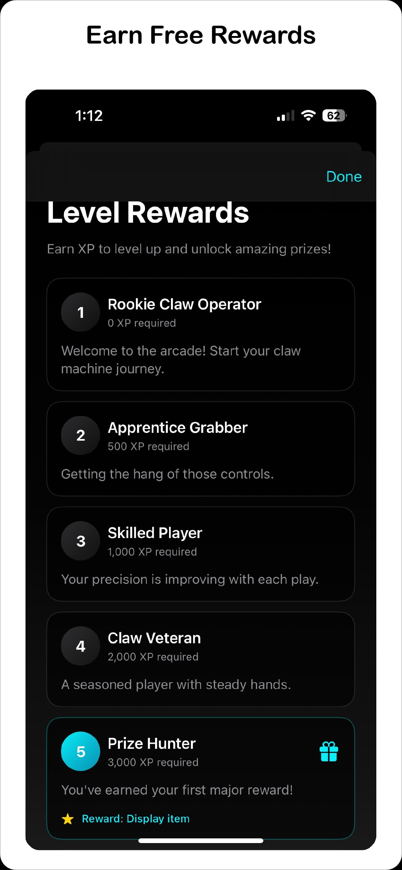 Clawesome App - Rewards
