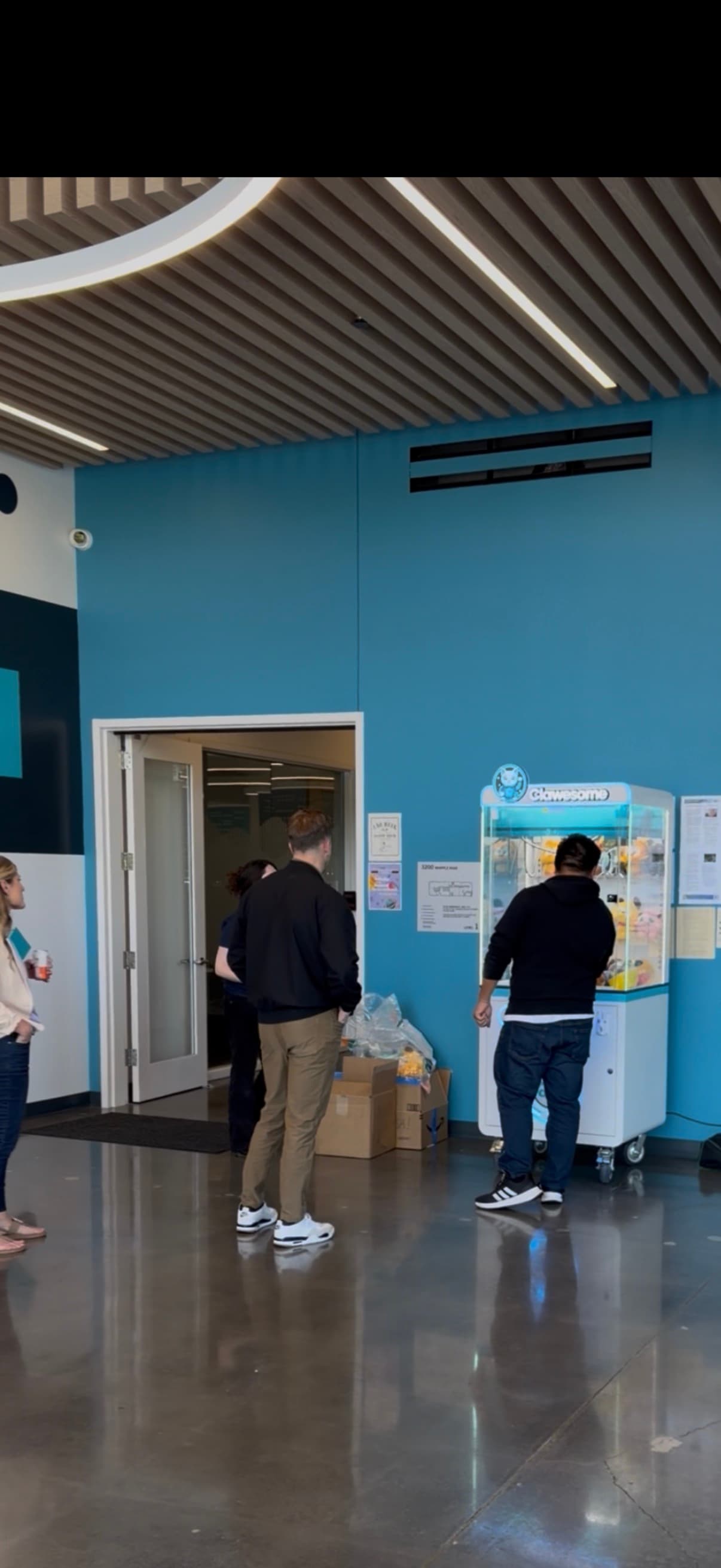 Corporate group at a Clawesome activation