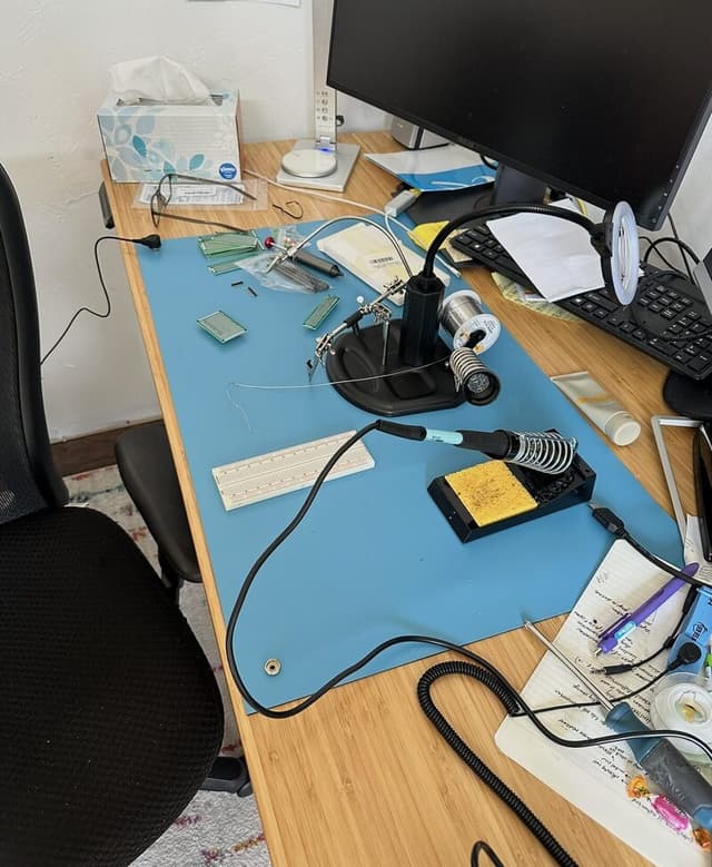Soldering work